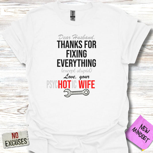 Thanks For Fixing Everything PsyCHOTic Wife product type