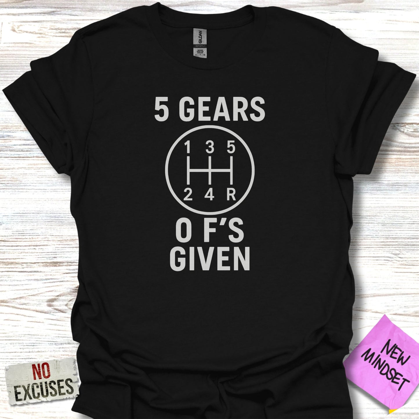 5 Gears No F Given Graphic Design Shirt product type
