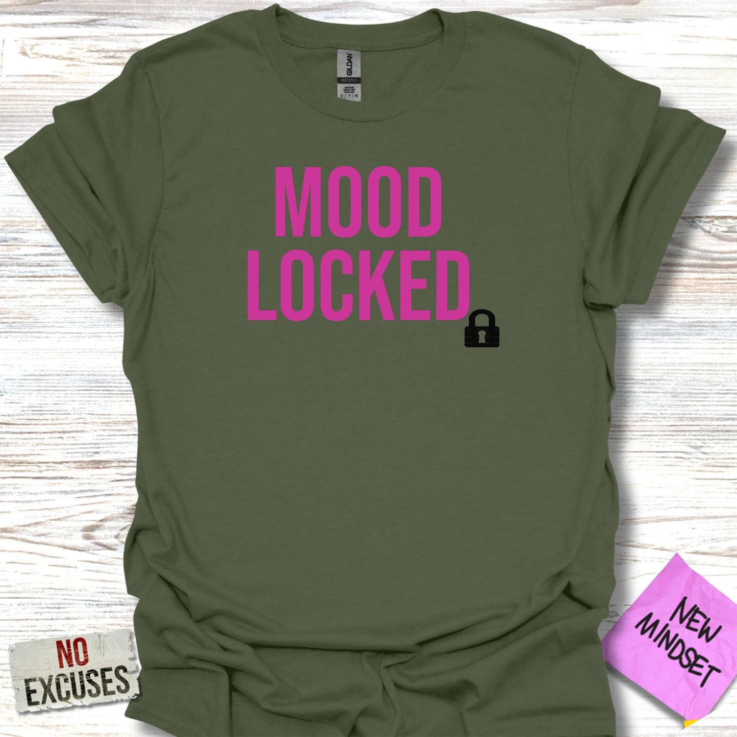 Mood Locked Casual Wear T-Shirt Fashion Product