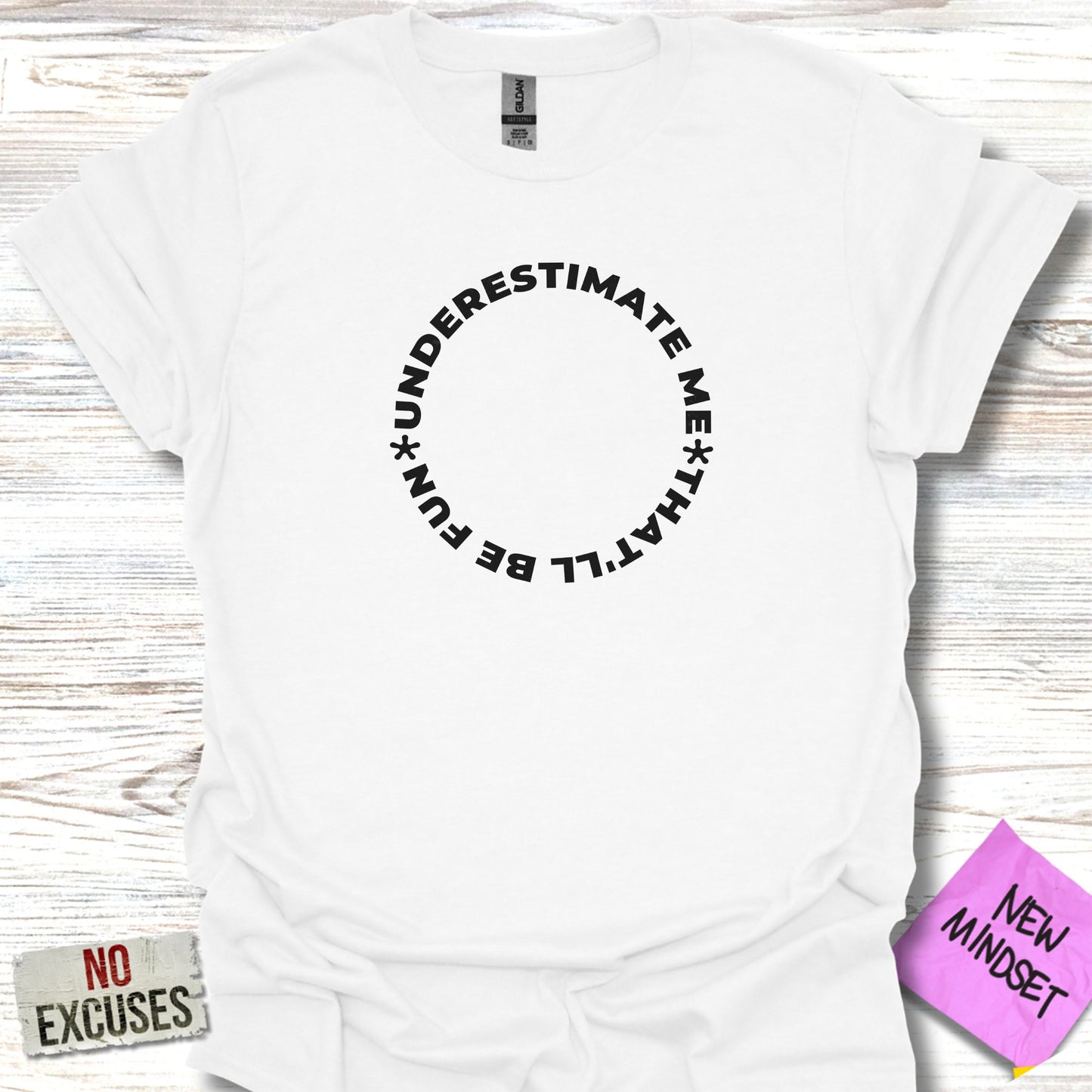 Motivational Circle Graphic Tee Shirt Stylish product type