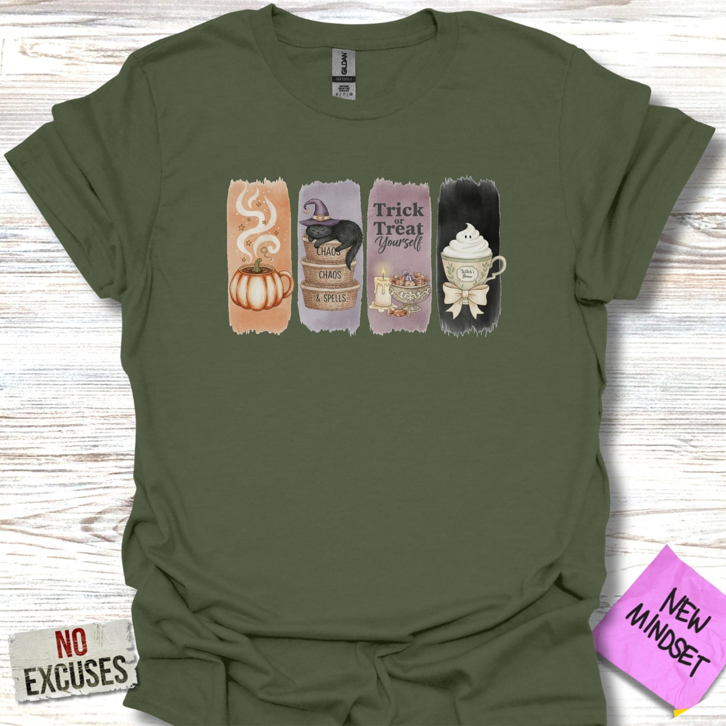Halloween Trick Treat Yourself Green T-Shirt product