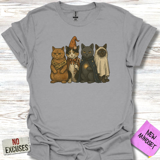 Halloween Cats with Costumes Graphic T-Shirt product