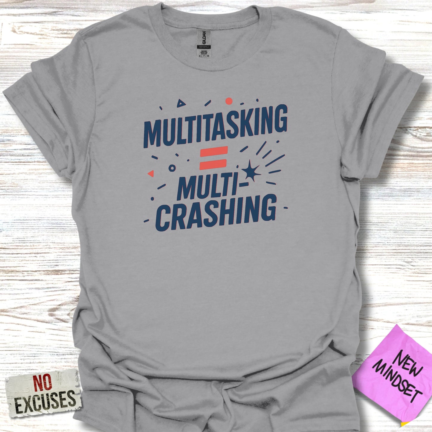 Multitasking Equals Multicrashing T-shirt