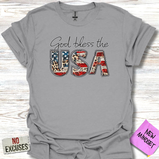 God bless the USA graphic t-shirt product
