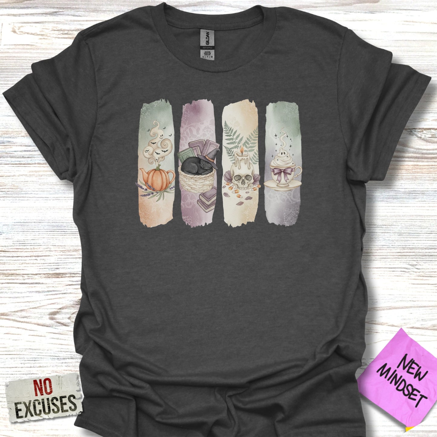 Cozy Autumn Vibes Coffee and Book Lover T-Shirt product