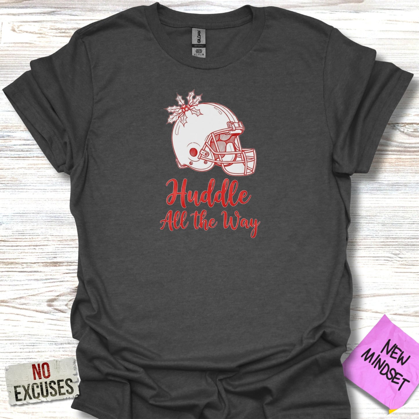 Huddle All the Way Football Helmet T-shirt product