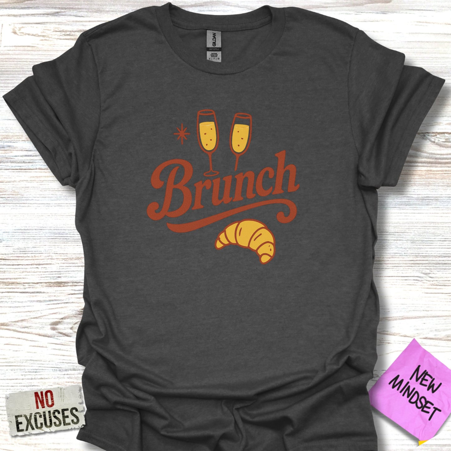 Brunch Graphic Tee with Croissant and Champagne product type