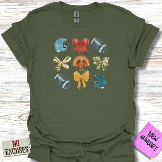 Thanksgiving Football Themed Graphic T-Shirt product