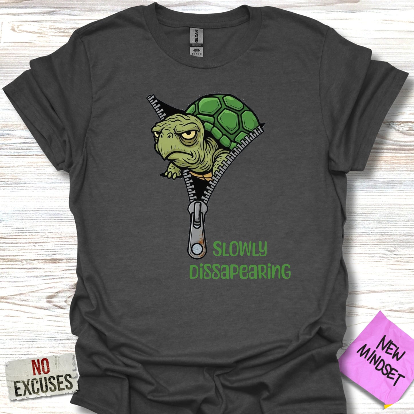 Slowly Disappearing Turtle Graphic T-Shirt product