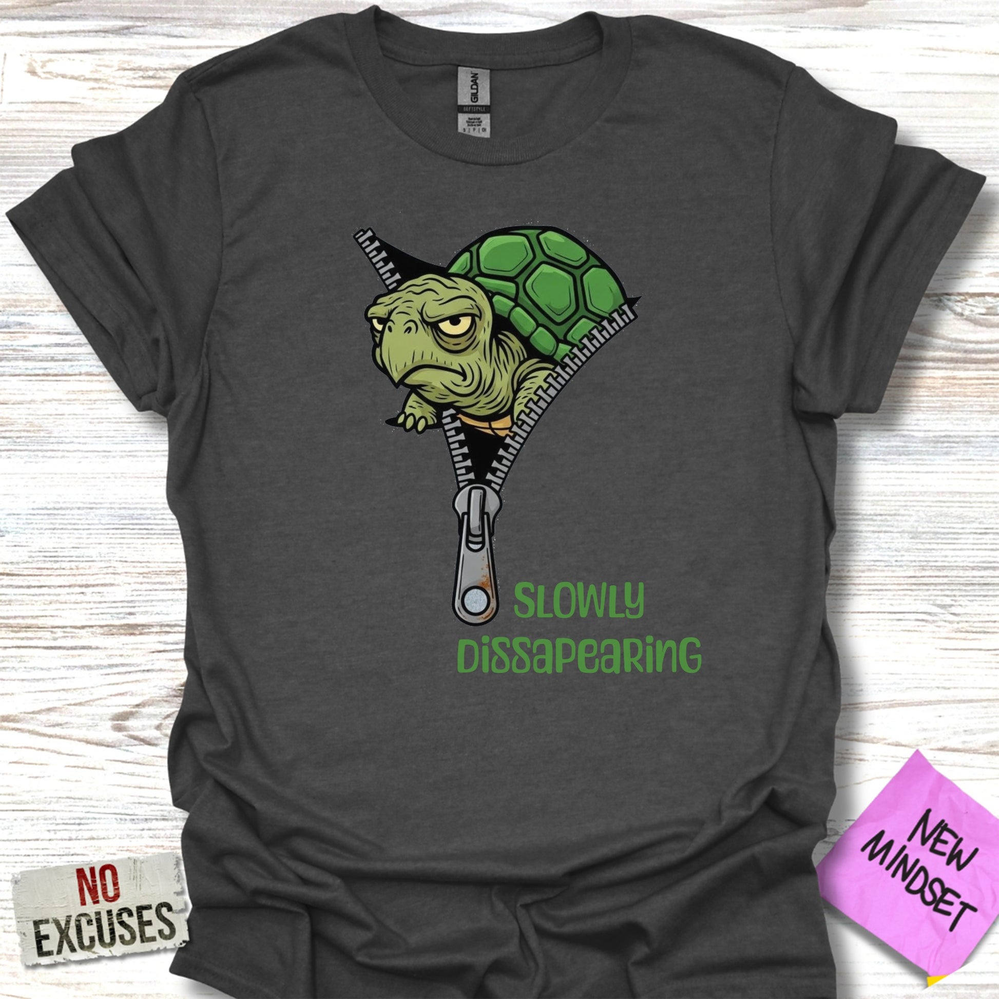 Slowly Disappearing Turtle Graphic T-Shirt product