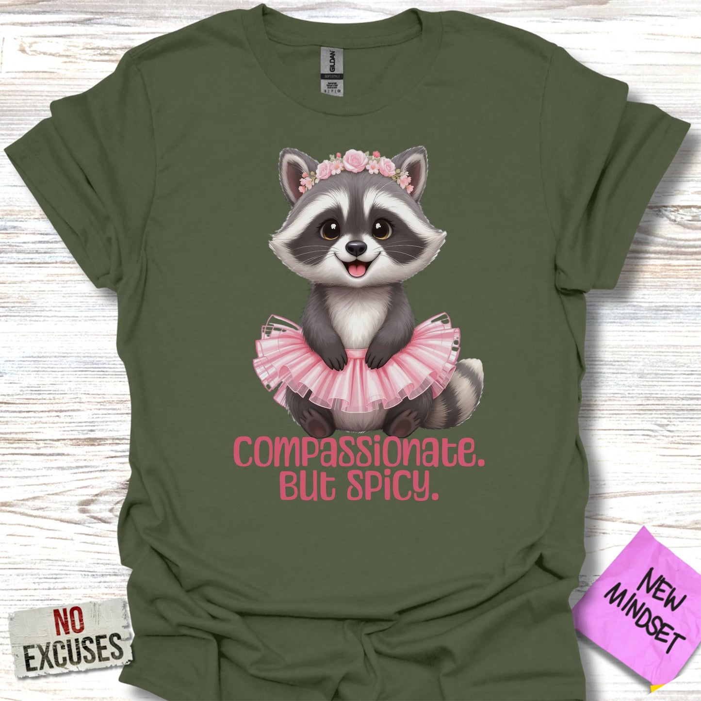 Compassionate But Spicy Adorable Raccoon Shirt Product