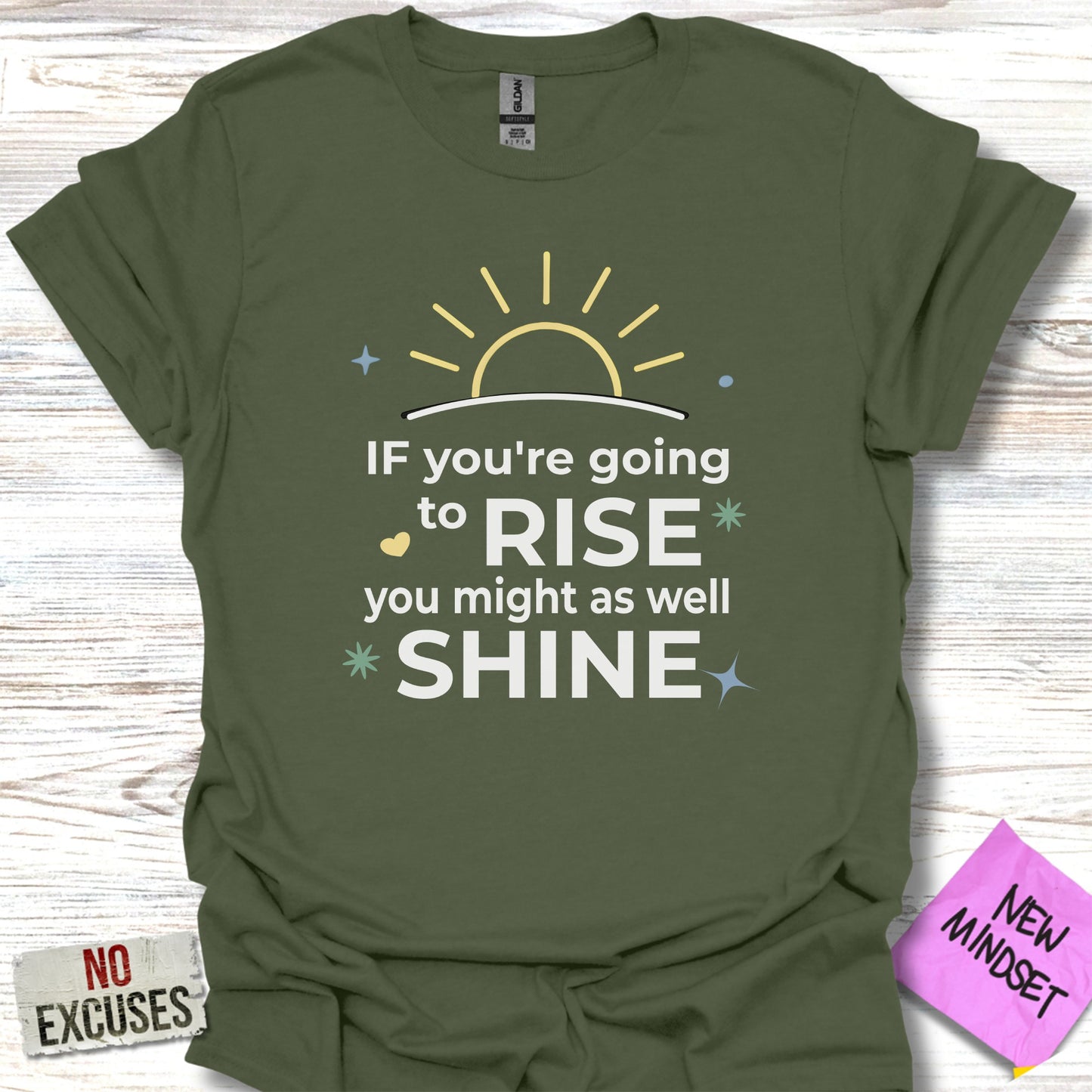 Positive Inspirational Shine Quote T-Shirt product