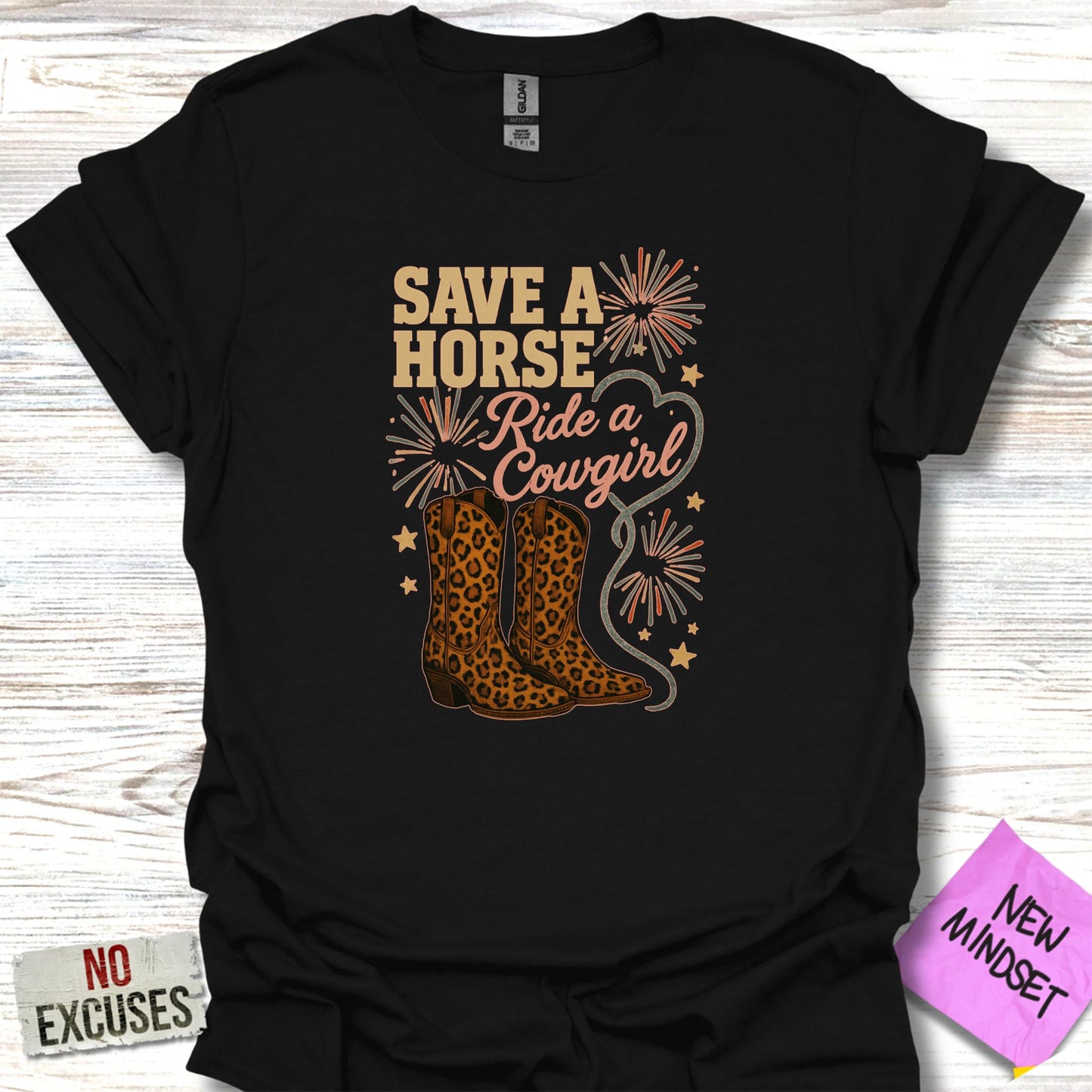 SAVE A HORSE RIDE A COWGIRL Graphic Tee product