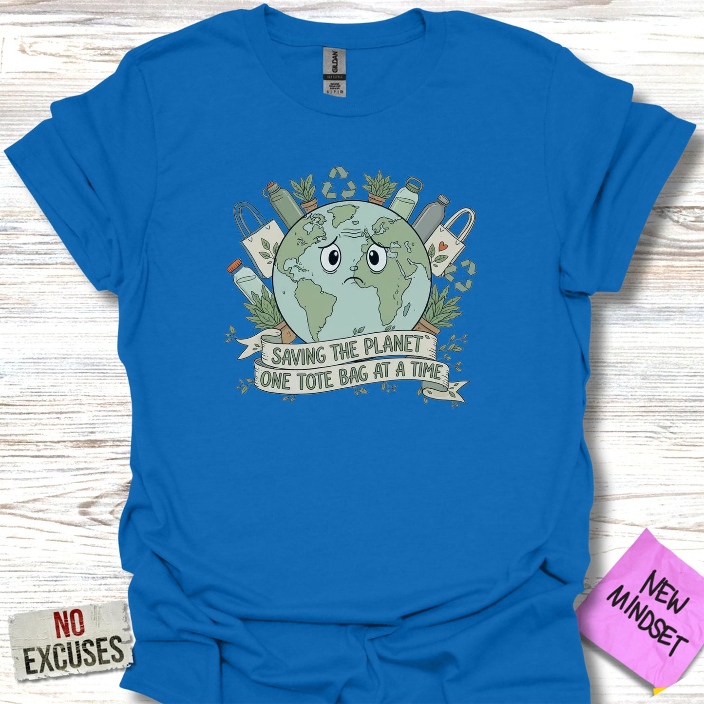 Saving the Planet One Tote Bag at a Time T-Shirt product type