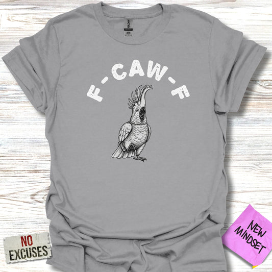 Funny Cockatoo Graphic Tee with F-CAW-F product type