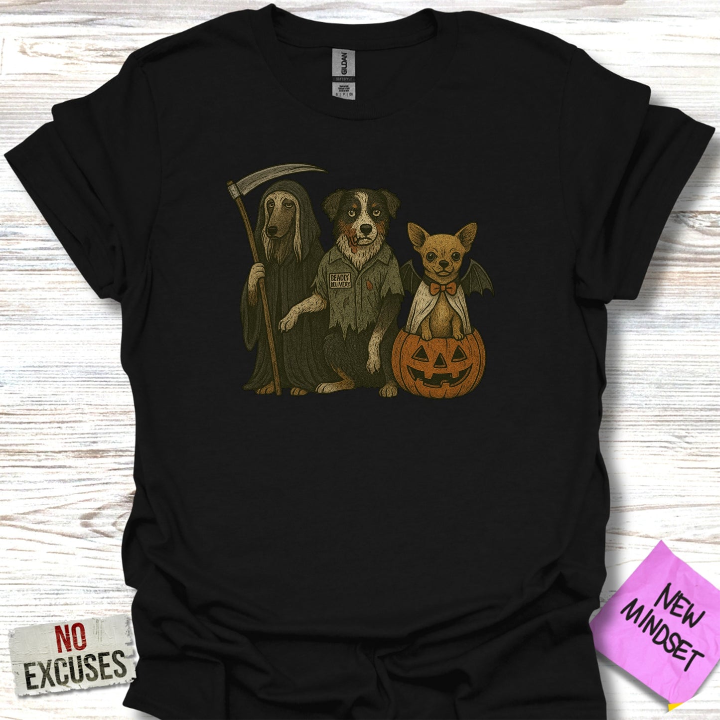 Dogs in Halloween Costumes Graphic T-shirt product
