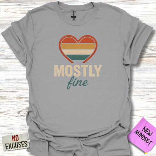 Mostly Fine Heart Graphic T-Shirt product type