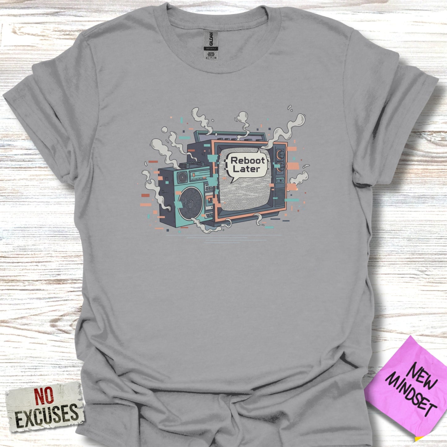 'Reboot Later Graphic Printed T-Shirt product type'