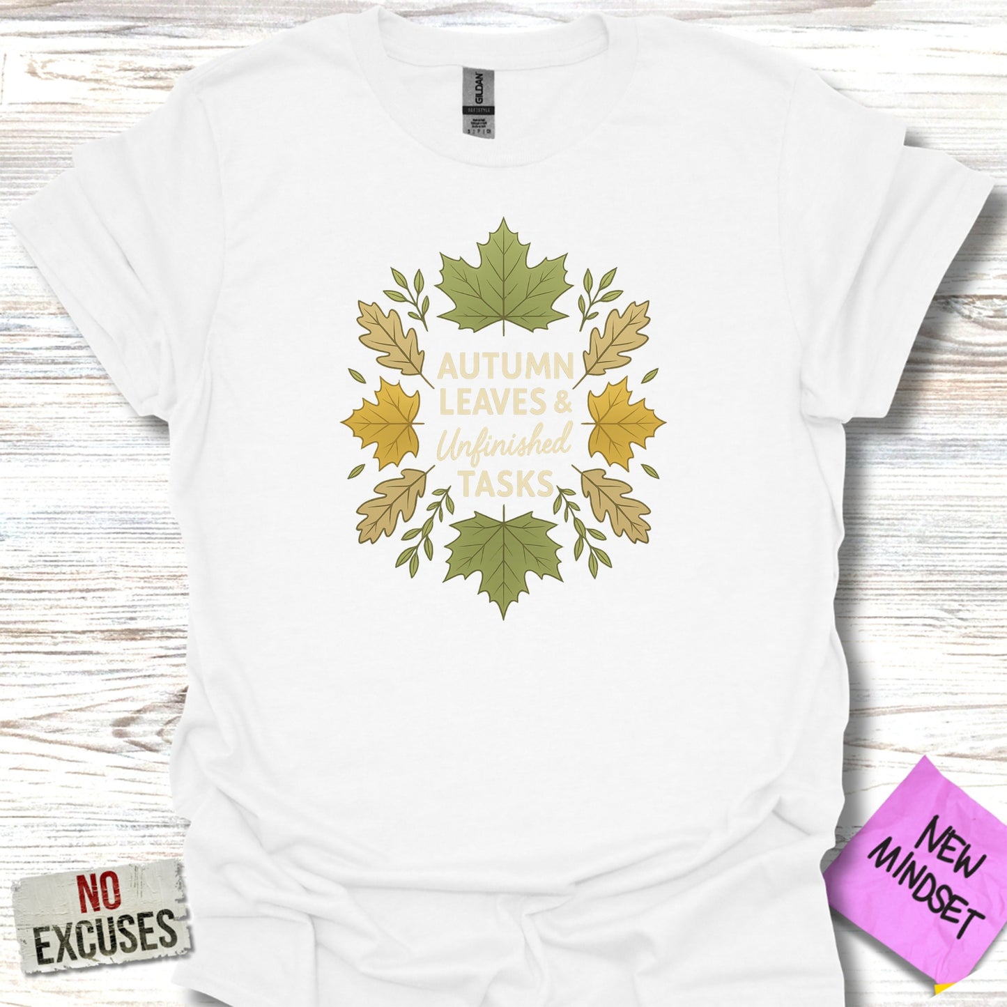 Autumn Leaves and Unfinished Tasks T-shirt product type