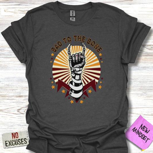 Bad to the Bone Graphic T-shirt Casual Product