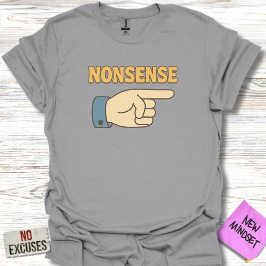 Nonsense Hand Pointing Graphic Short Sleeve Shirt product