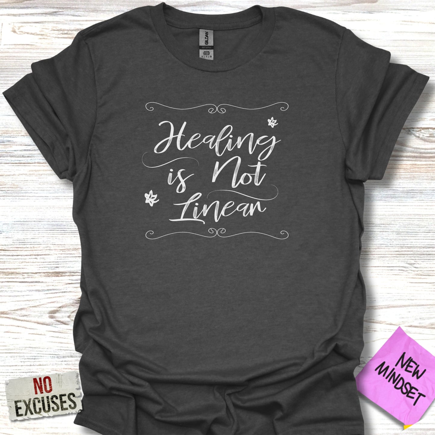 Healing is Not Linear Inspirational T Shirt product type