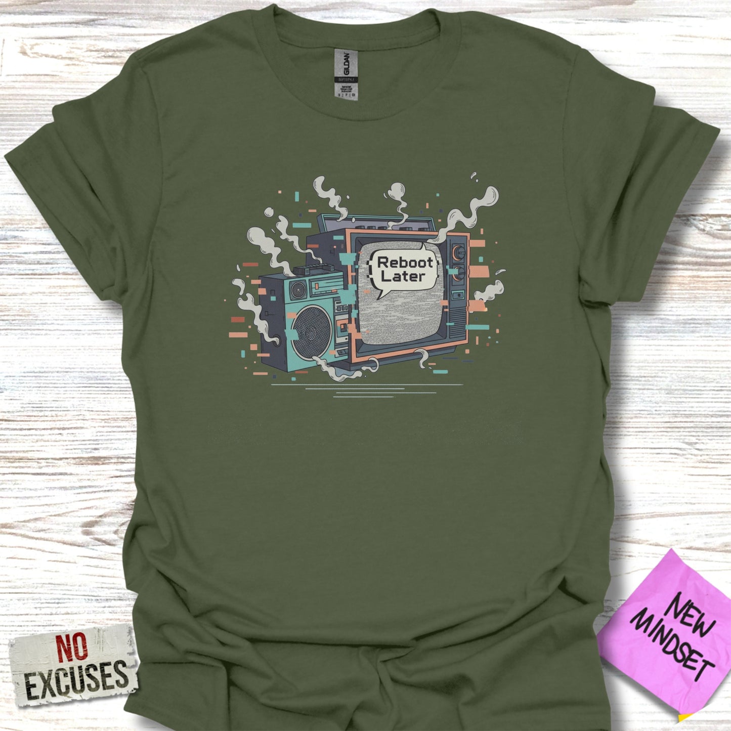 Reboot Later Vintage Inspired Graphic T-shirt product