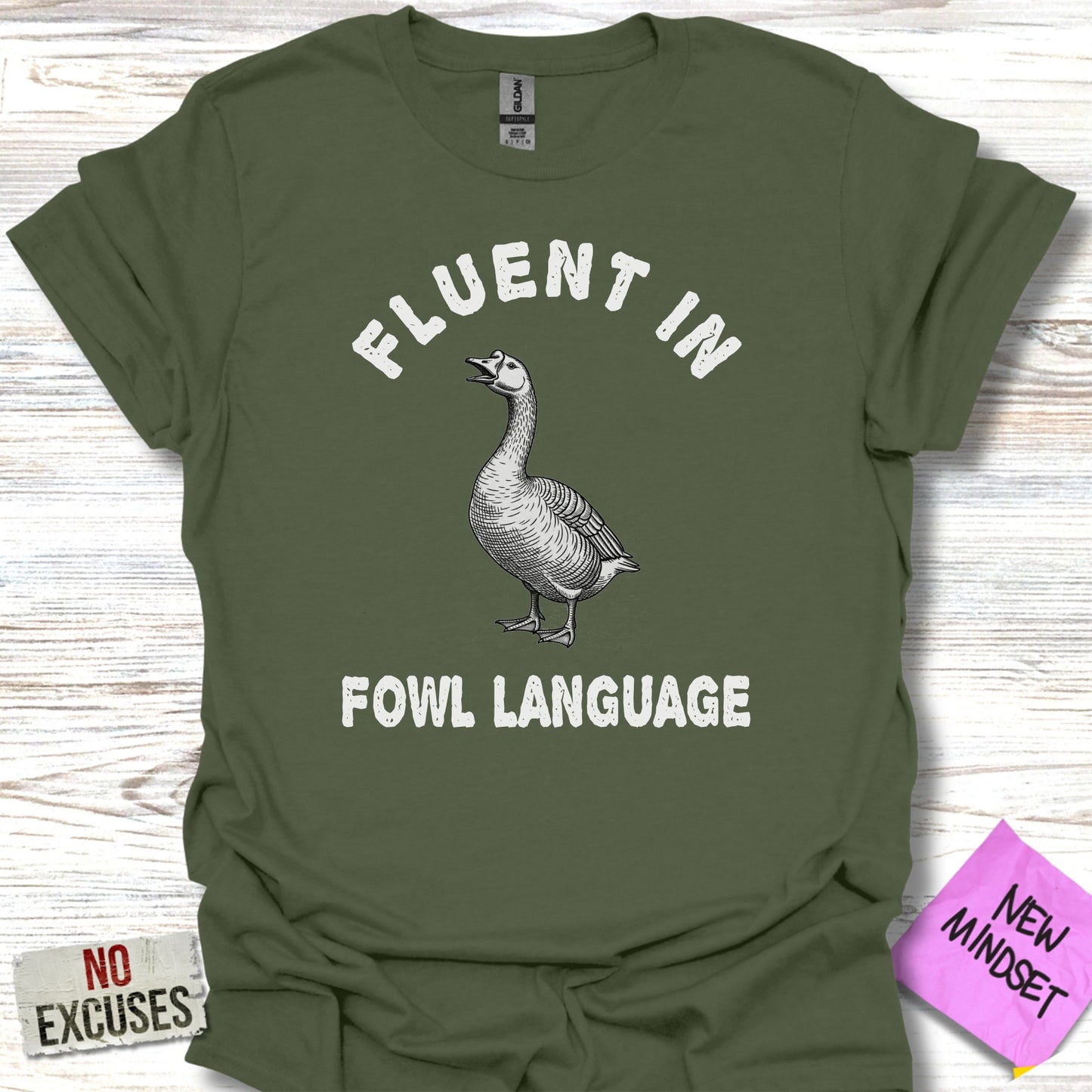 Fluent In Fowl Language Graphic T-Shirt product