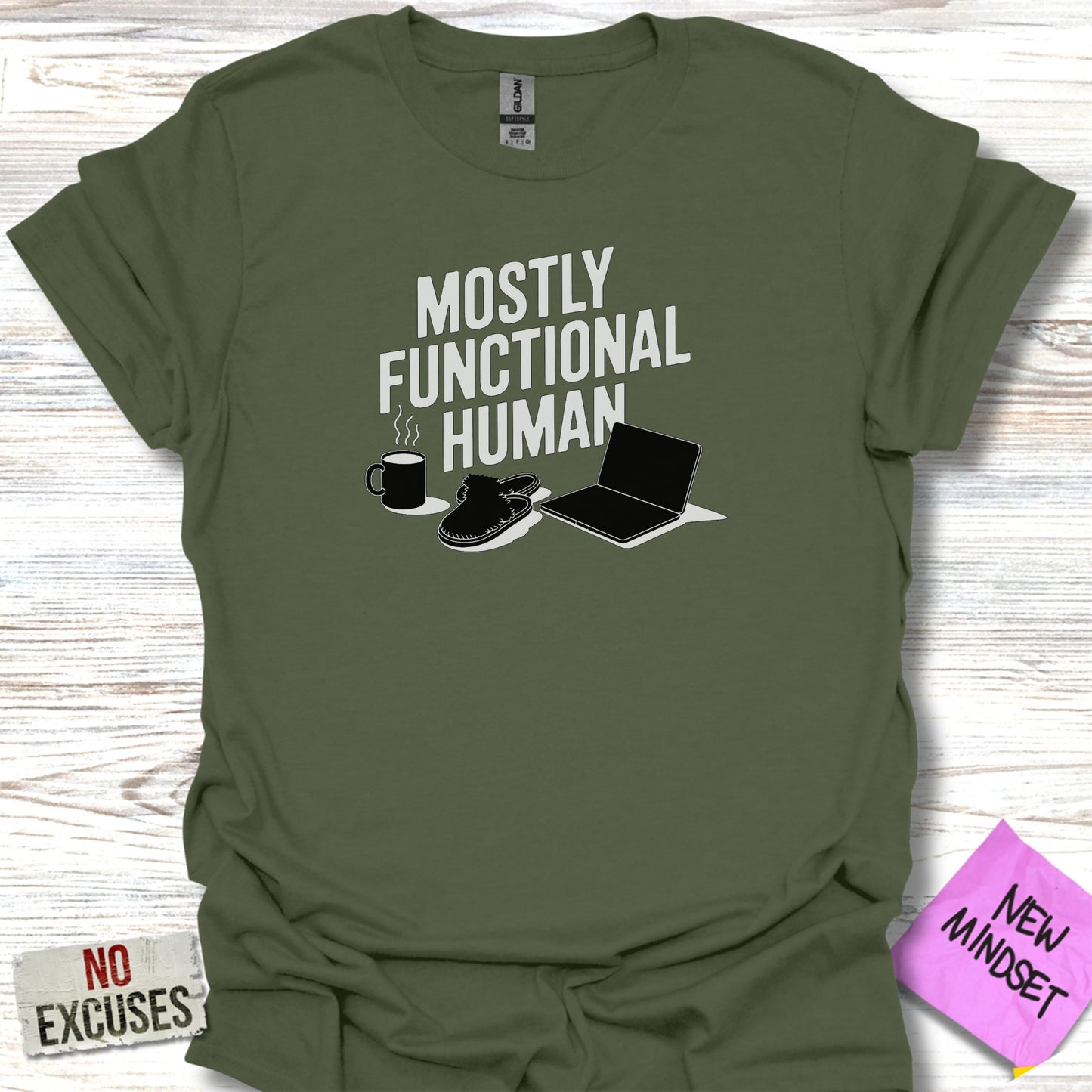 Mostly Functional Human Graphic Tee Shirt product type