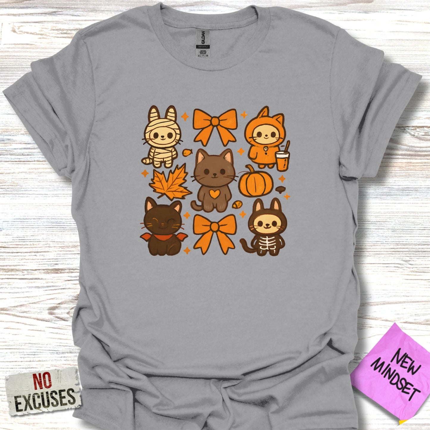 Halloween Themed Cute Cats Graphic T-shirt product
