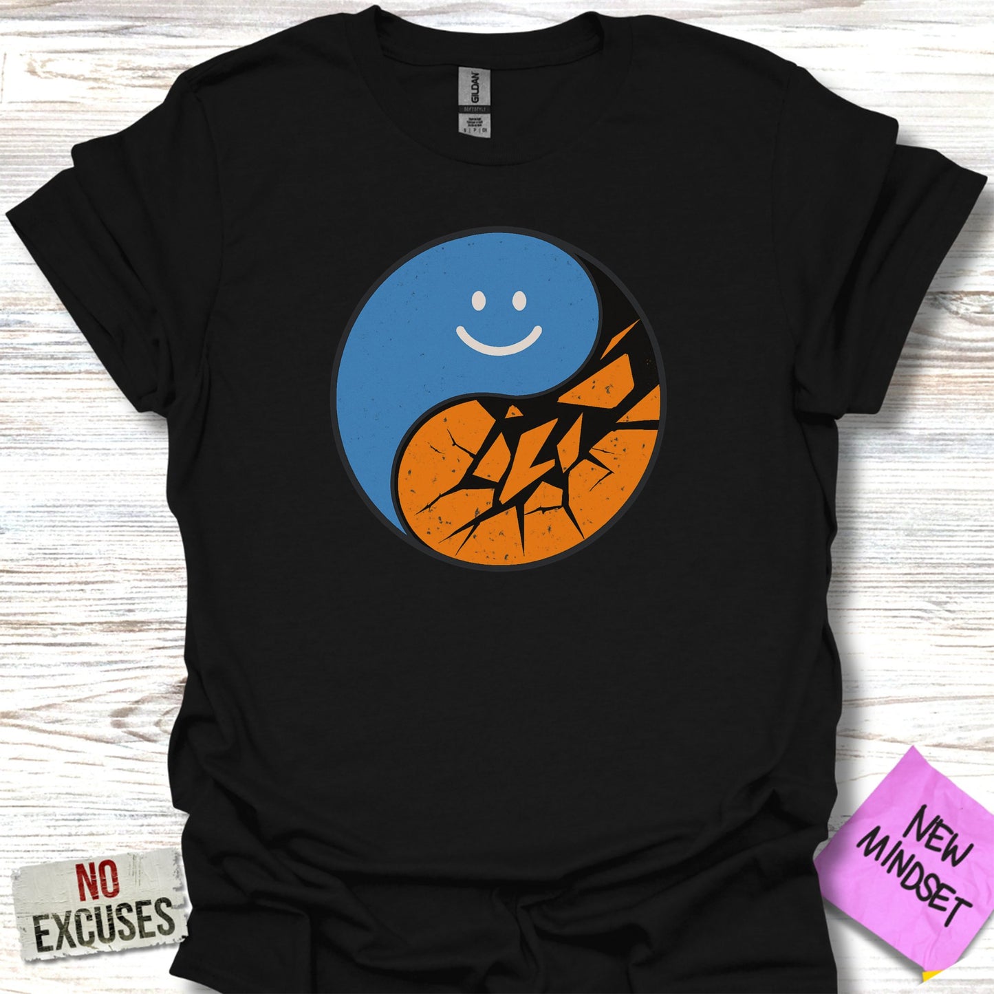 Smile Basketball Yin Yang T-shirt product type