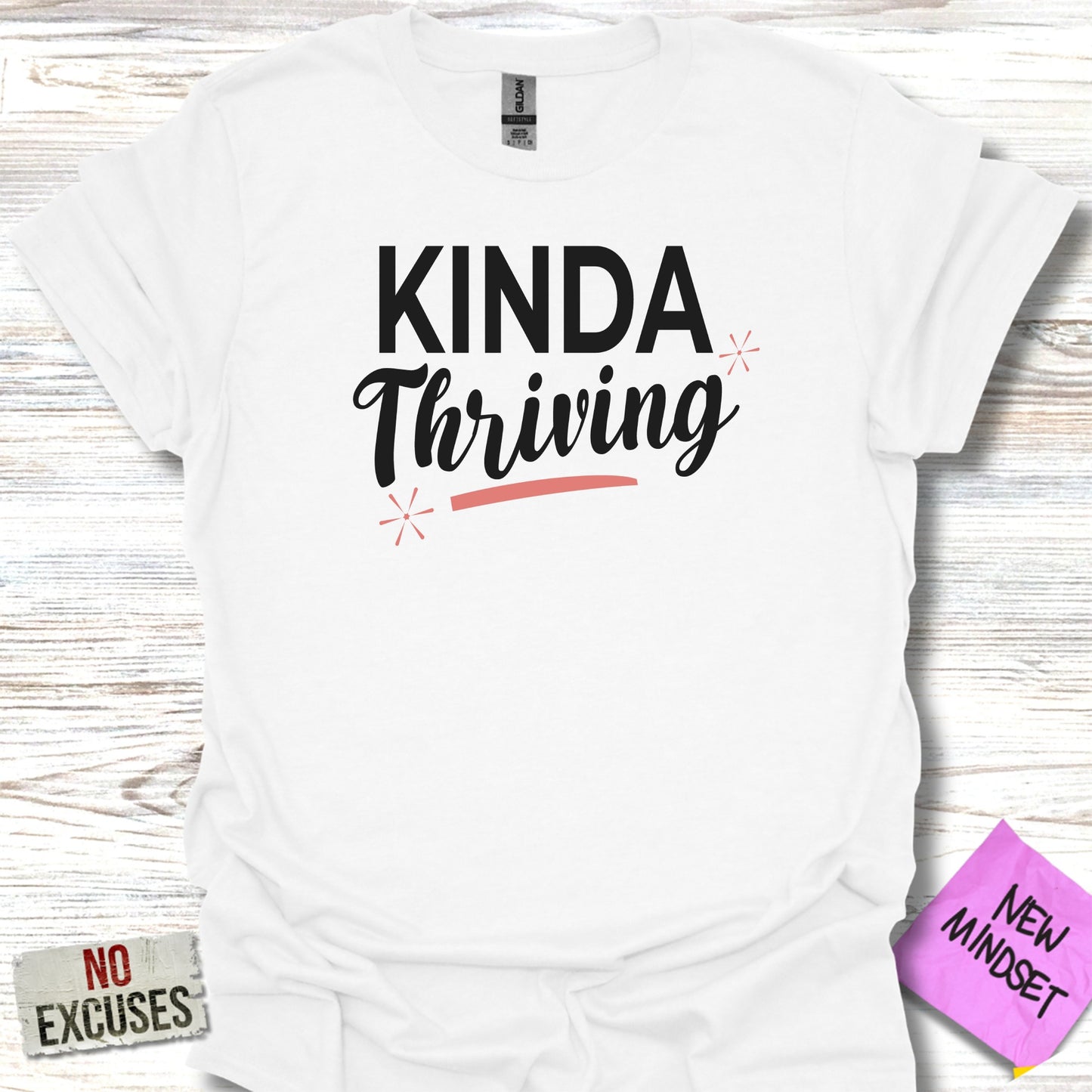 Kinda Thriving Inspirational Graphic Tee product