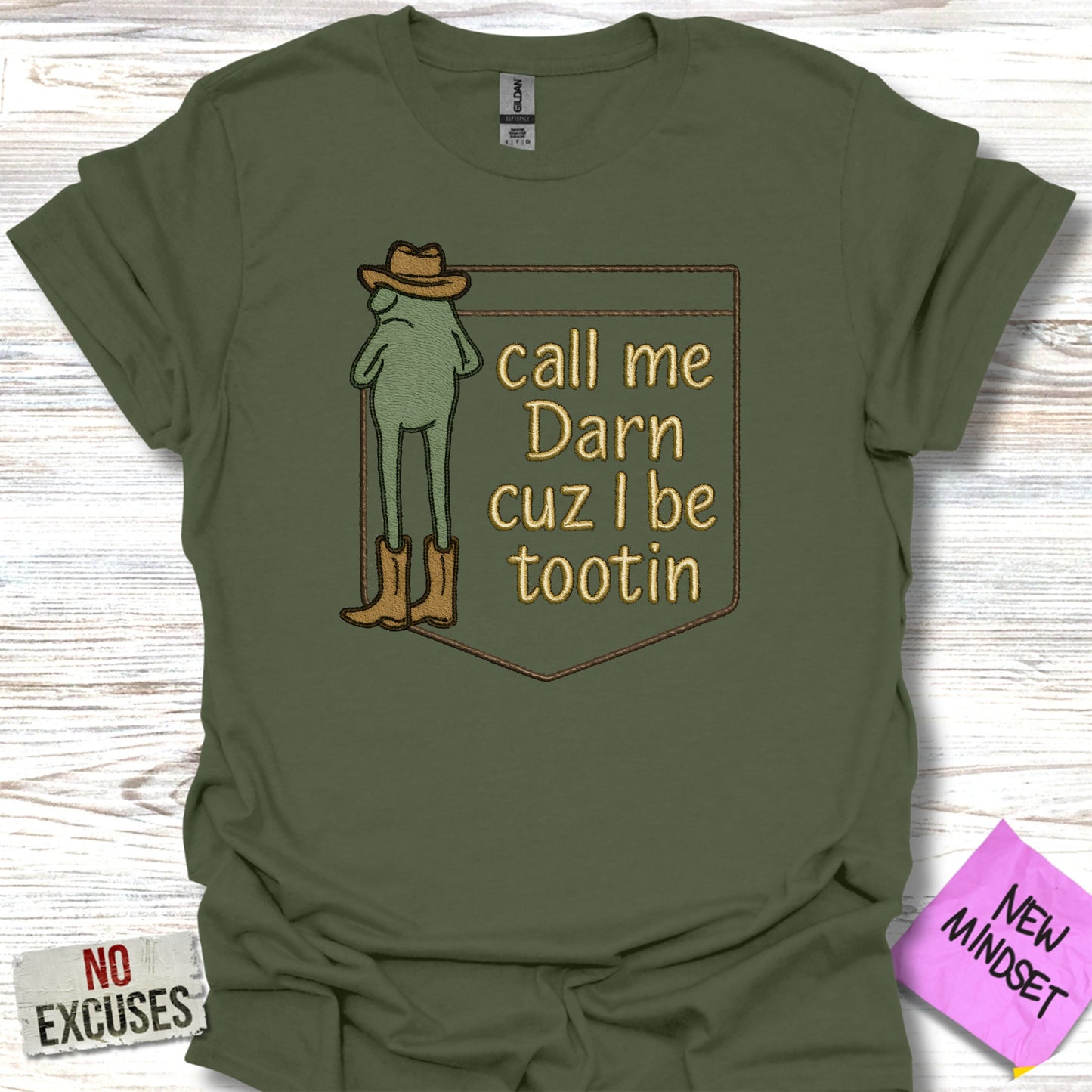 Call Me Darn Cuz I Be Tootin Graphic Shirt product type