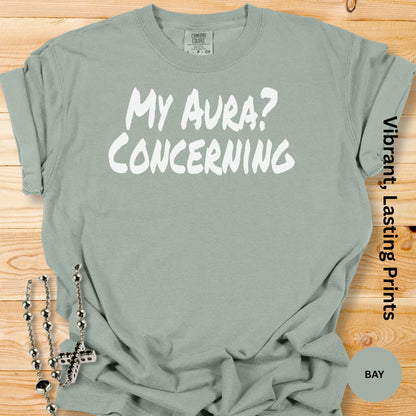 Comfort Colors My Aura Concerning Bay product type
My Aura, Concerning, Aura Shirt, Comfort Colors, Bay Color, Graphic Tee, Funny Shirt, Sarcastic Humor, Quote Shirt, Saying Tee, Trendy Top, Casual Apparel, Gift Idea, Unique Design, T Shirt, Tee Shirt, Custom Shirt, Pop Culture, Statement Tee, Relaxed Fit