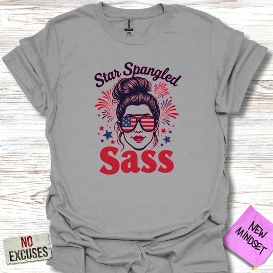 Star Spangled Sass Shirt With Fun Patriotic Design product