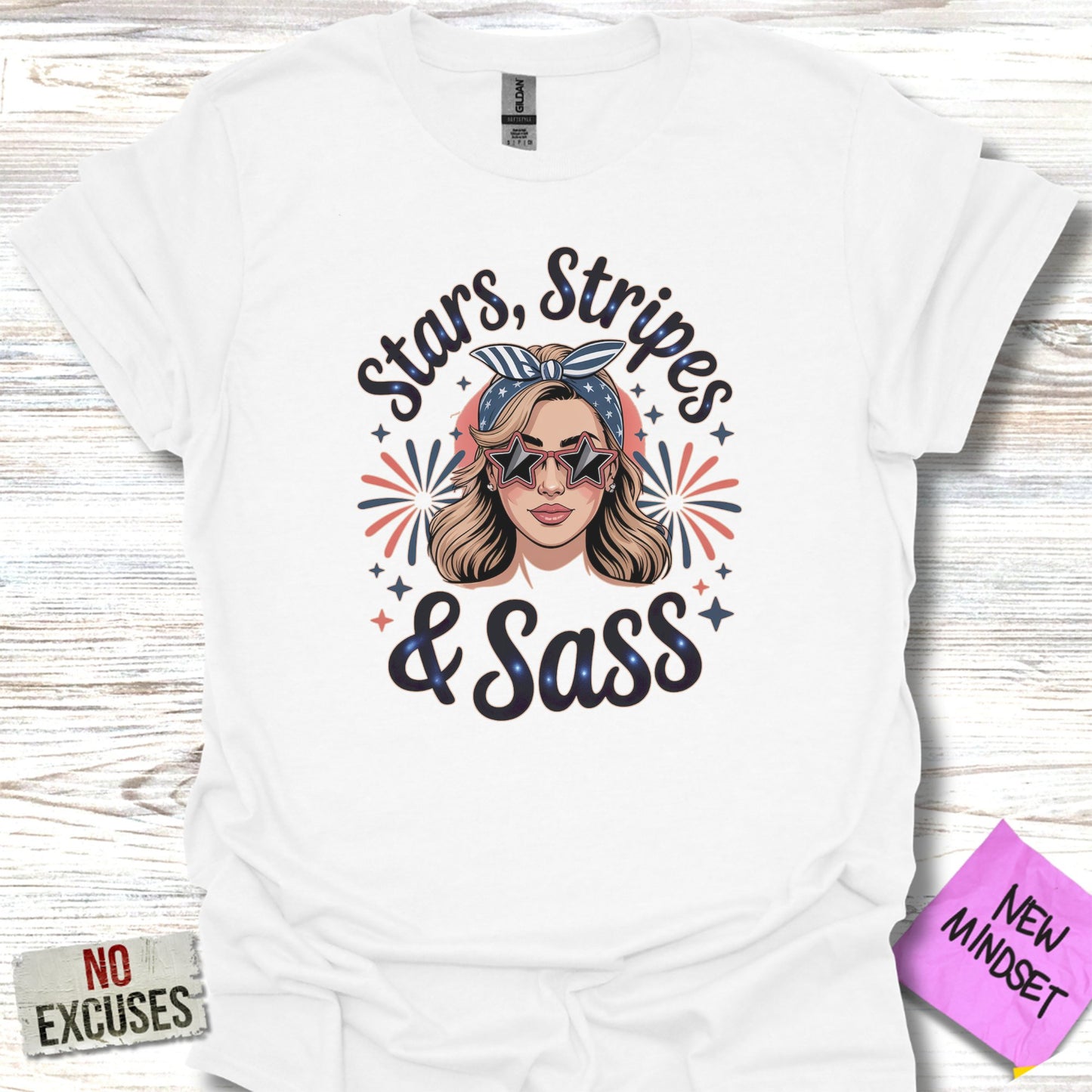 Stars Stripes and Sass Graphic T-shirt product type