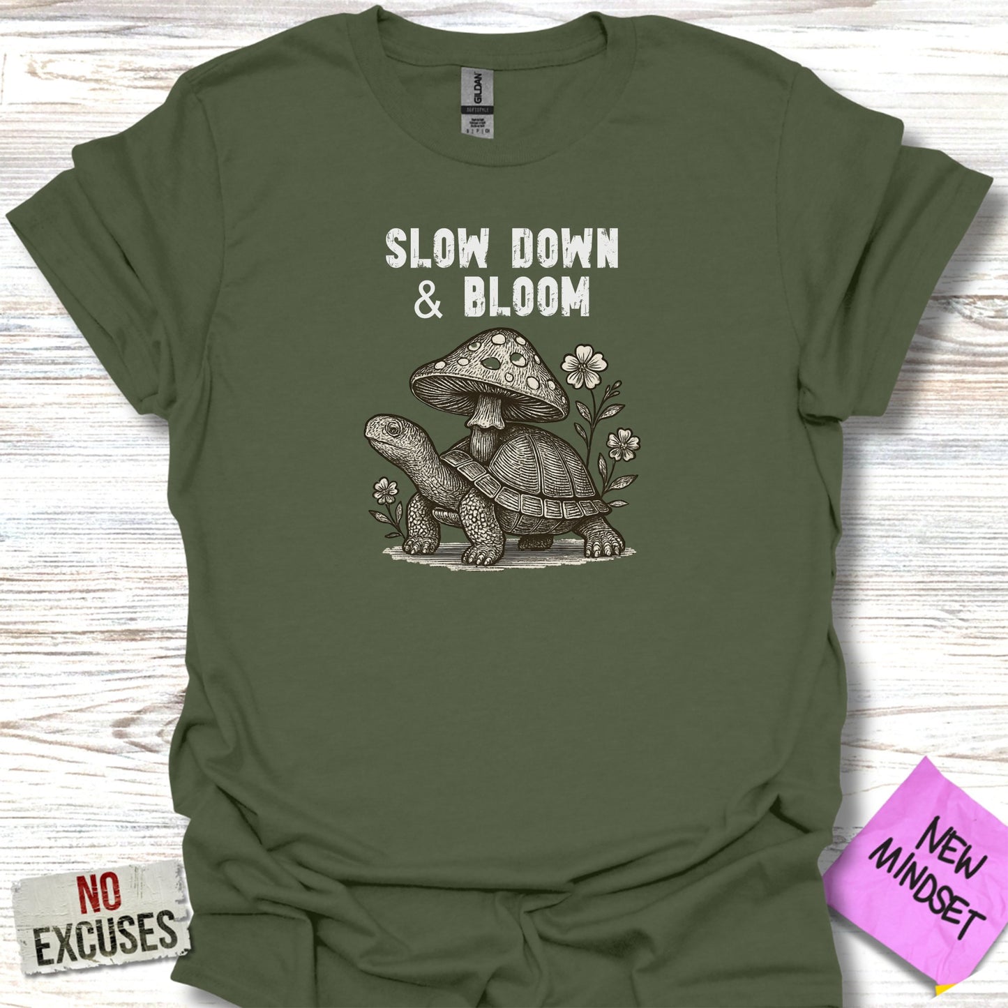 Slow Down and Bloom Graphic T-Shirt product type