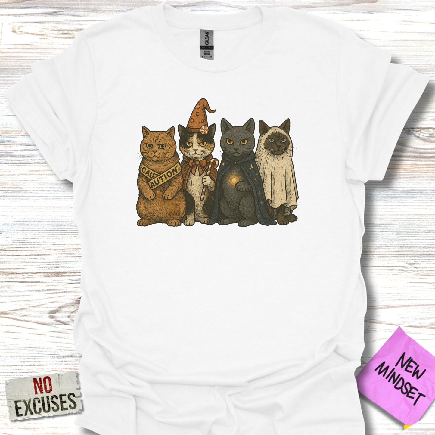 Cute Cats in Costumes Graphic Design T-Shirt product
