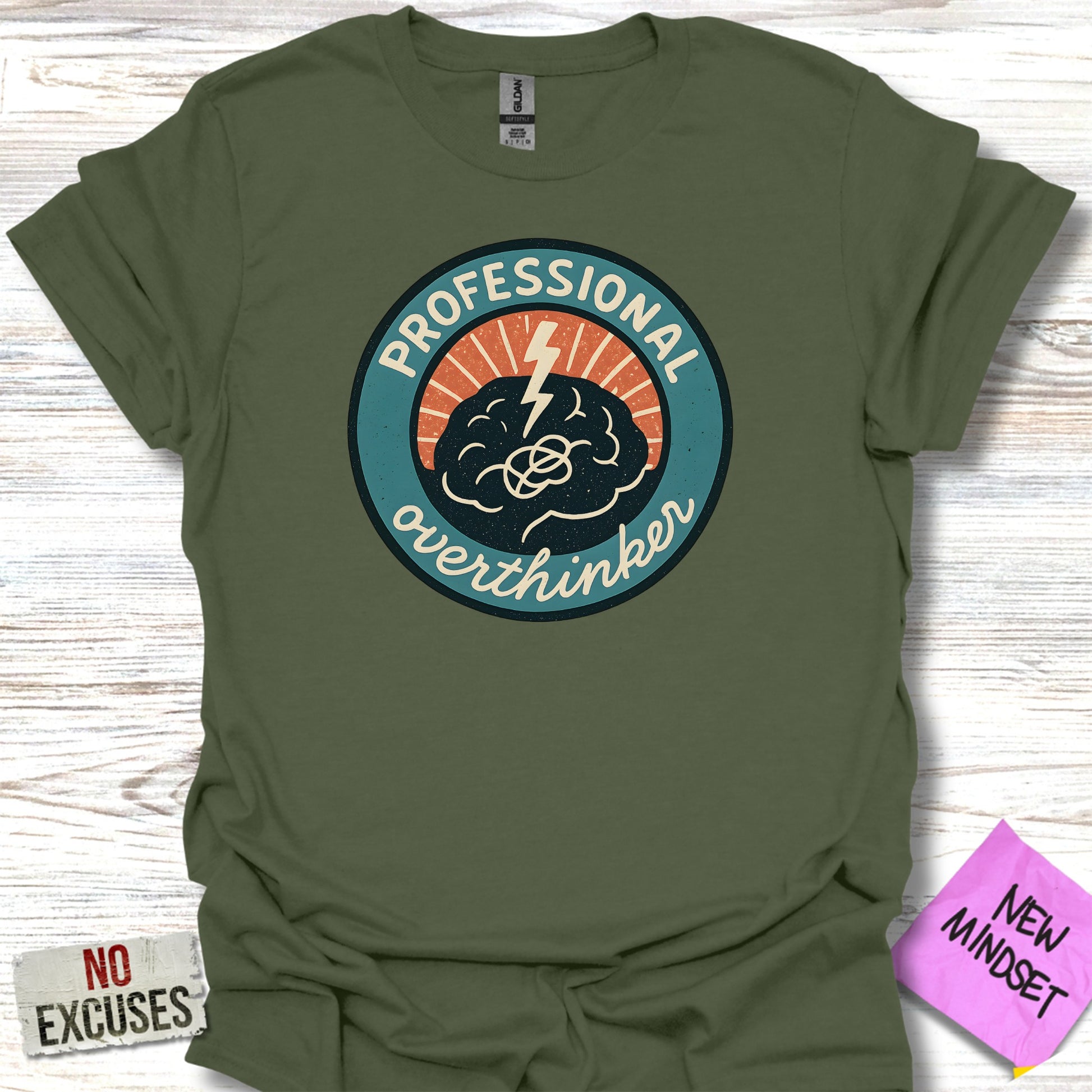Professional Overthinker Funny Graphic Tee product