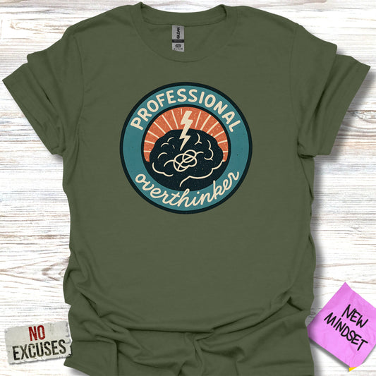 Professional Overthinker Funny Graphic Tee product