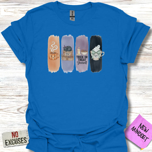 Spooky Halloween Coffee Mugs Trio Printed T-shirt product type