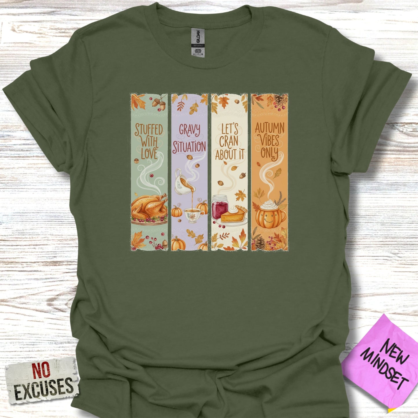 Autumn Vibes Only Fall Themed Graphic T-Shirt product