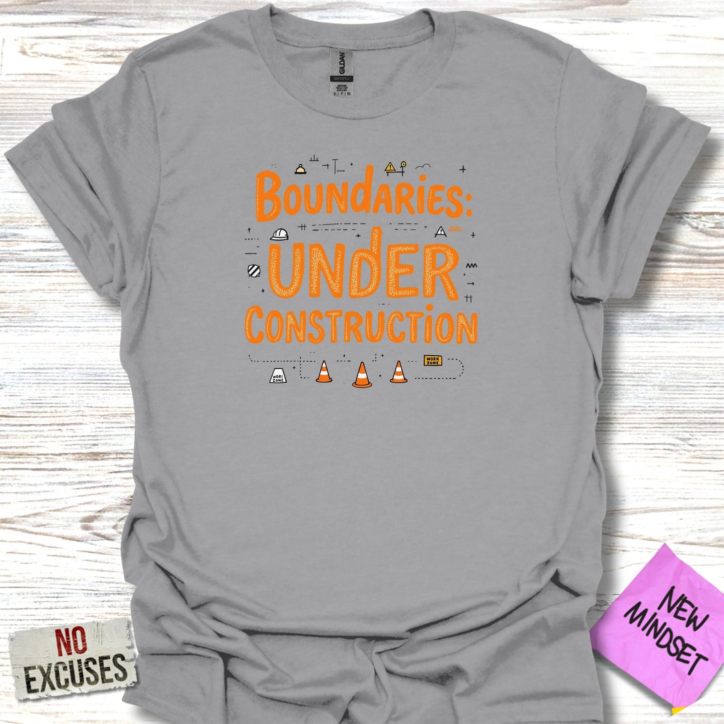 Boundaries Under Construction Graphic Tee