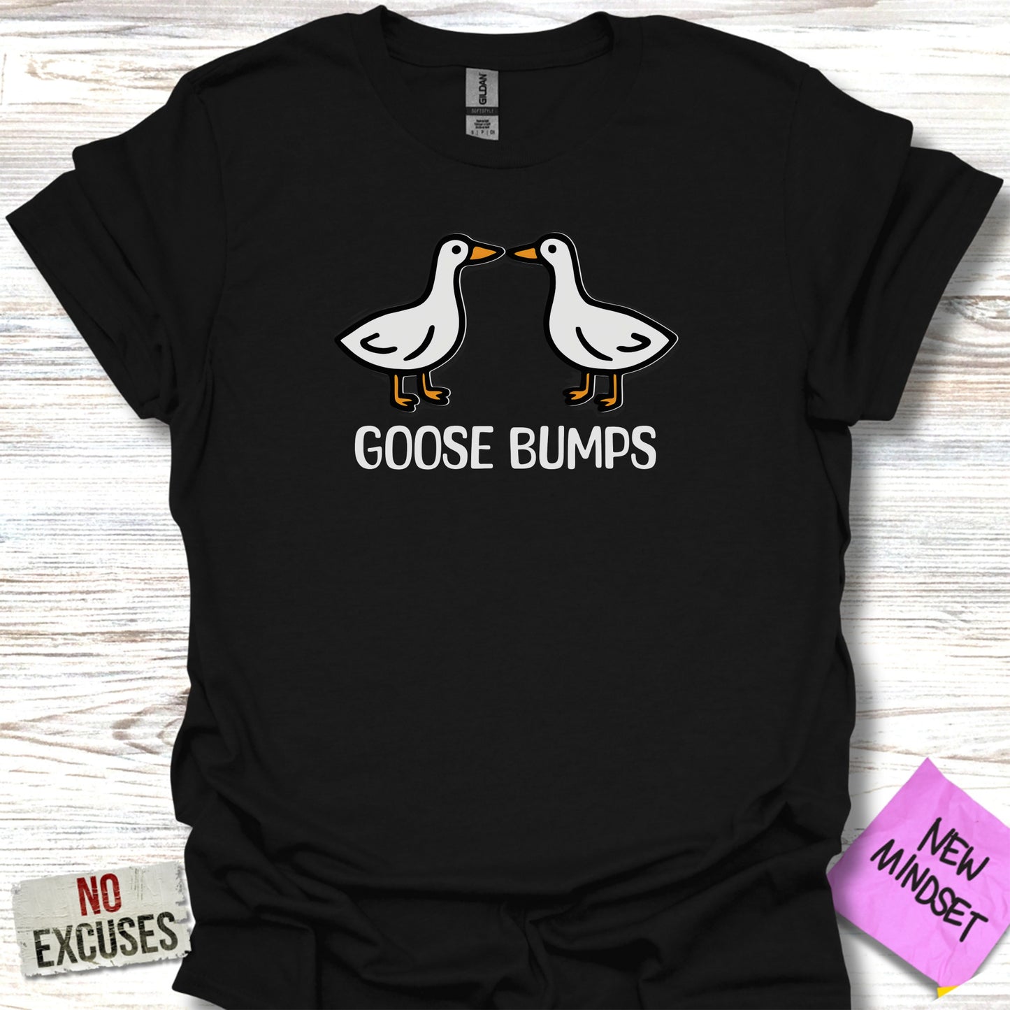 Funny Goose Bumps Graphic Tee Shirt Casual Wear product