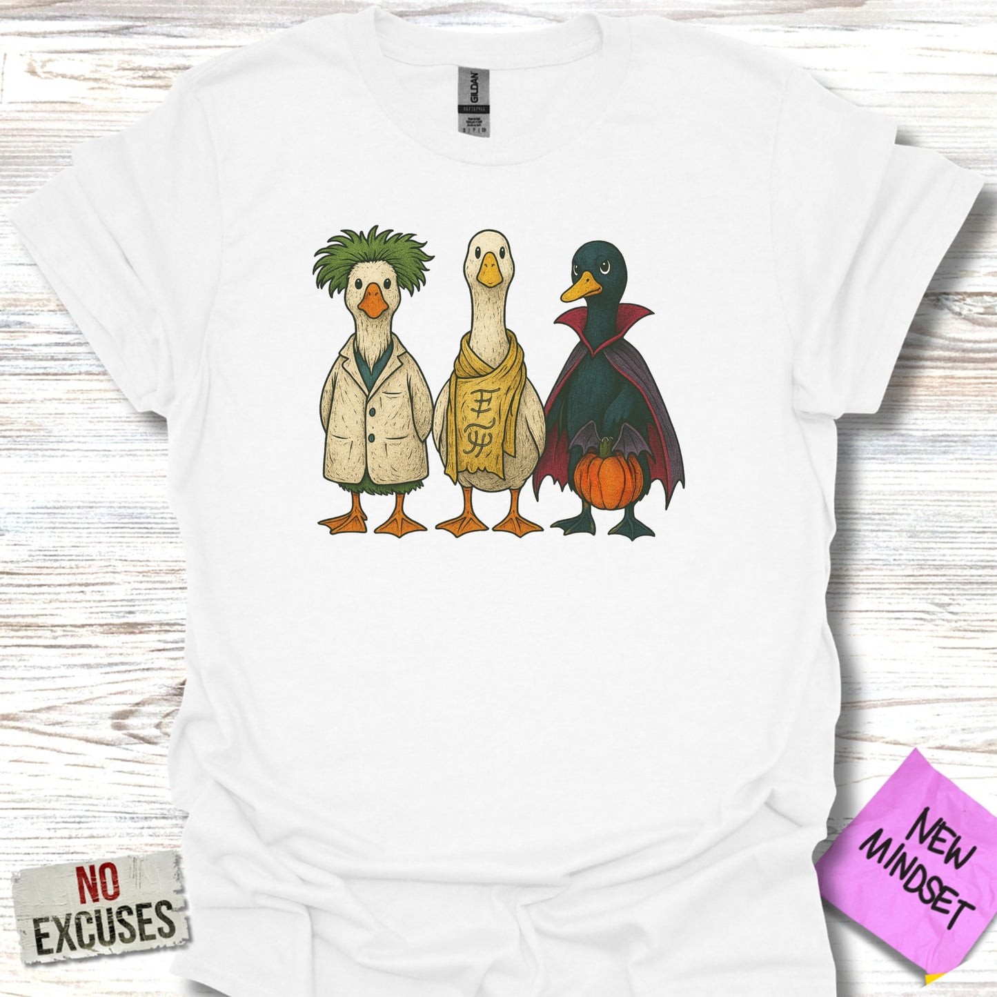 Funny Halloween Ducks Graphic Tee shirt product type