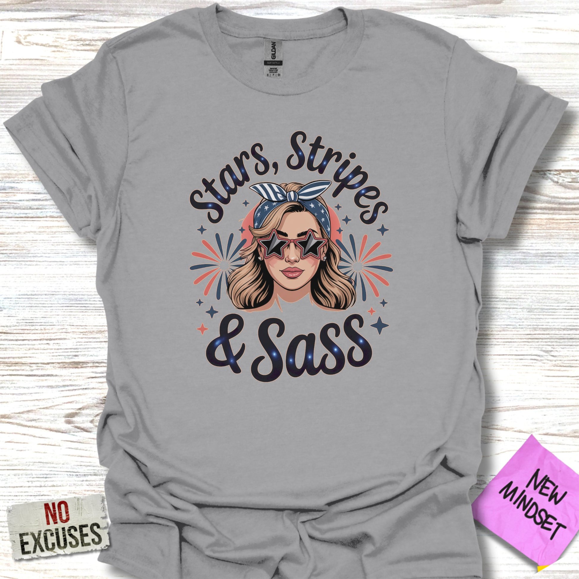 Stars Stripes and Sass Graphic T-Shirt product
