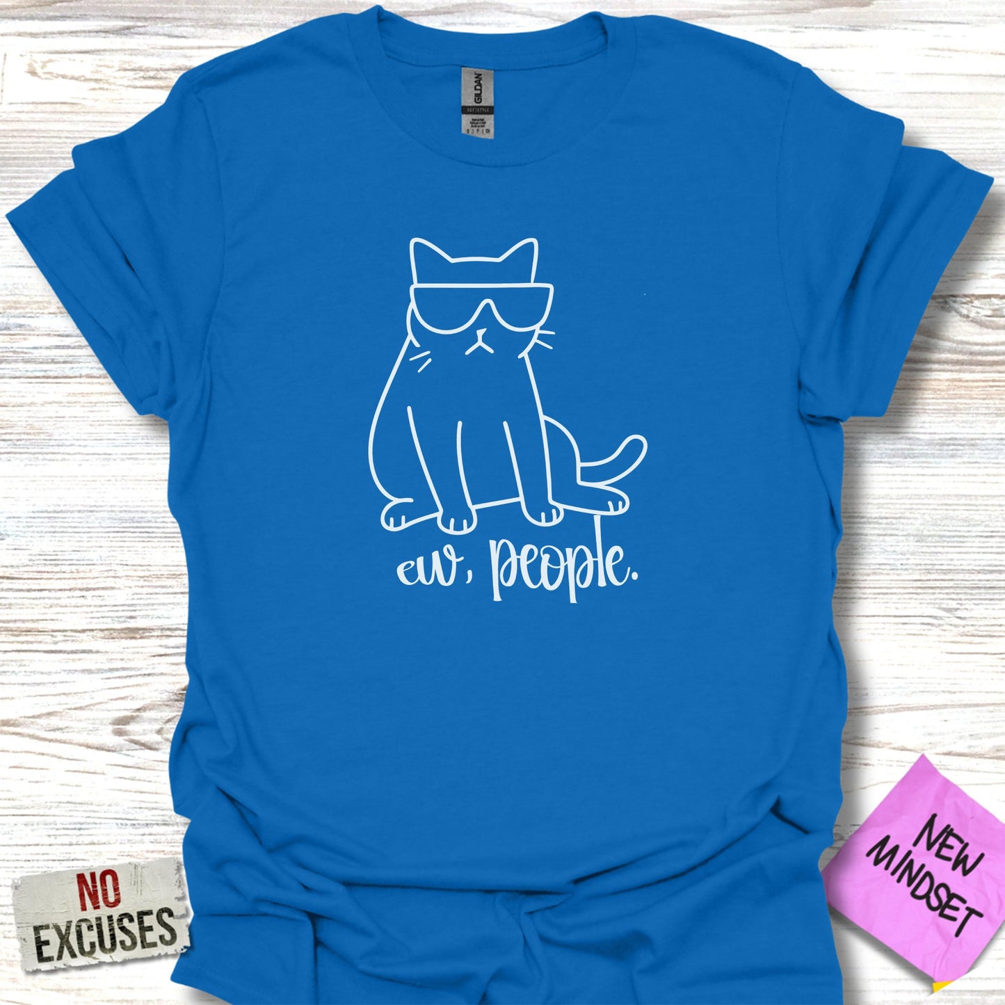 Ew People Cat with Sunglasses Graphic Tee product