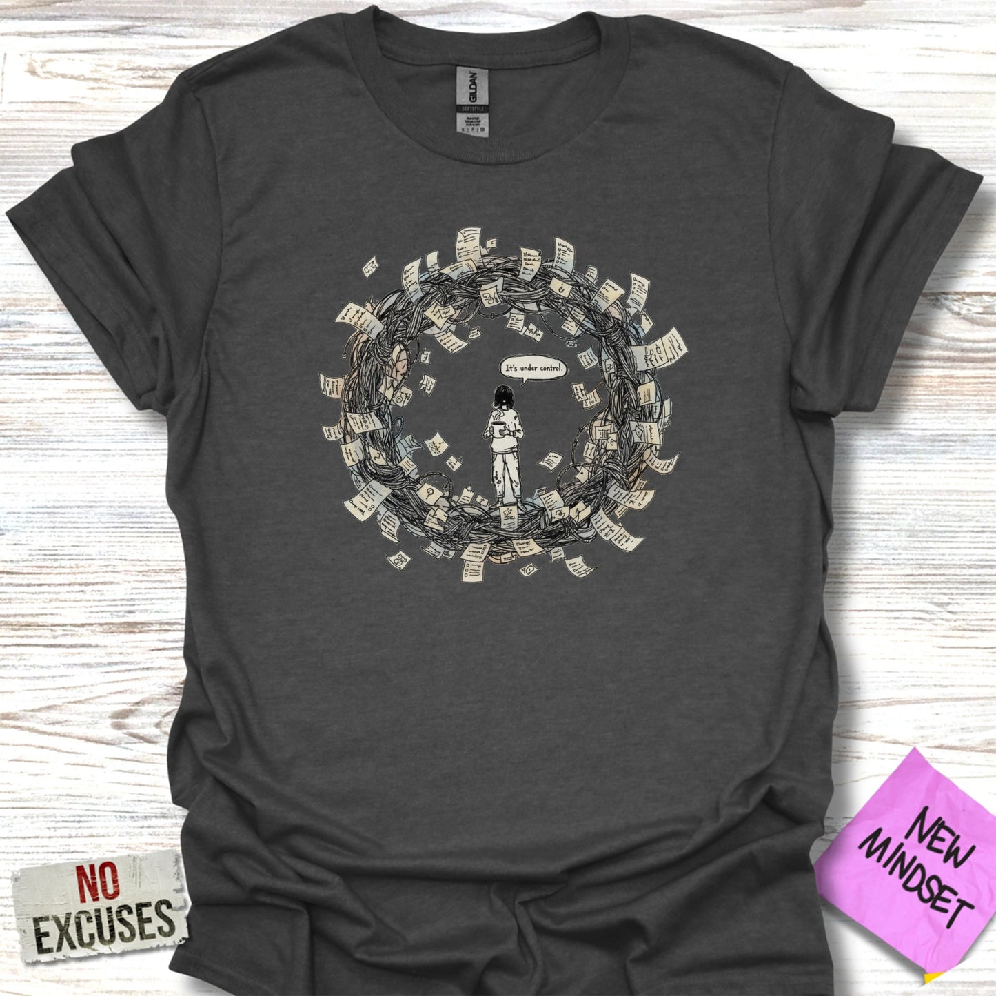Embrace New Mindset No Excuses Graphic T-Shirt Product