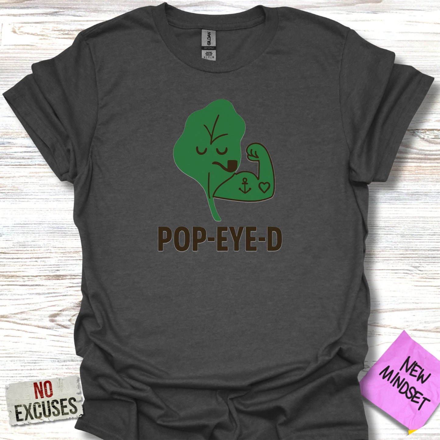 Funny Popeye Inspired Spinach Cartoon T-shirt product