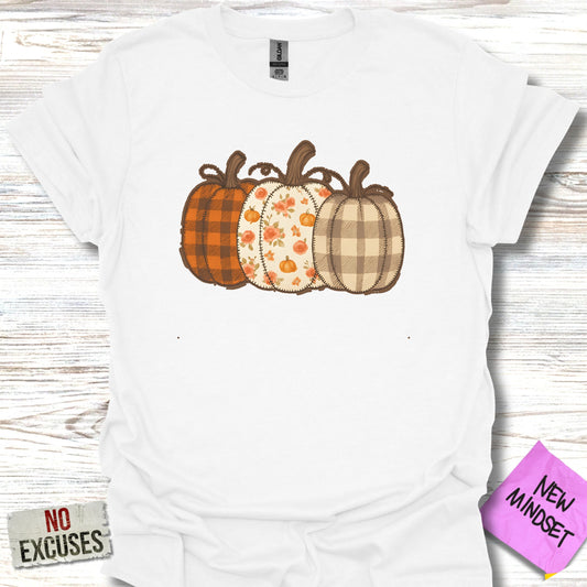 Plaid Patterns Pumpkins Halloween Themed T-Shirt product